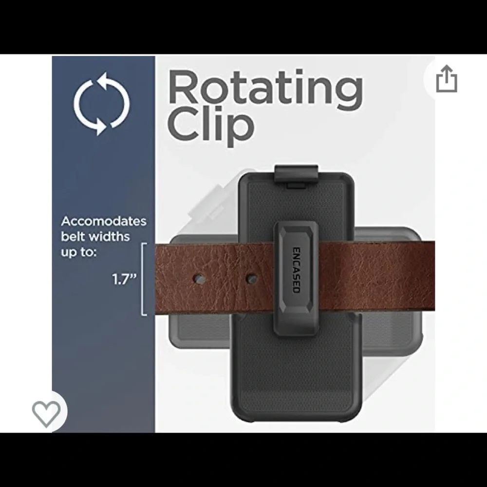 Belt Clip, Designed for Apple (iPhone 13 Pro Max) Holster Only